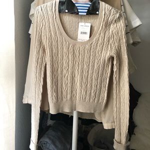 Free People knit sweater crop top S NWT